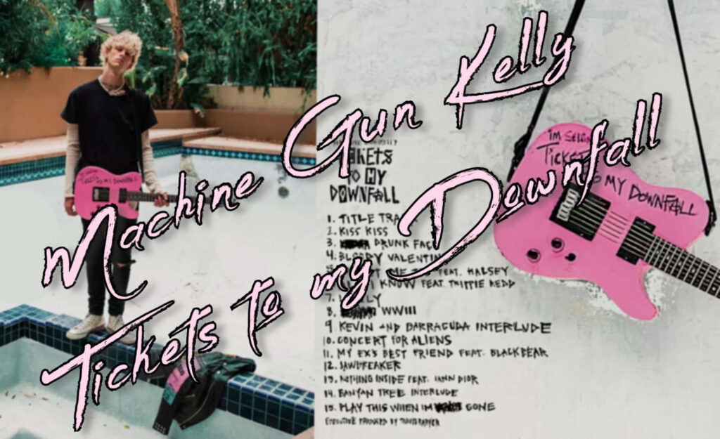 Pop-Punk Vibe: MGK's Tickets To My Downfall Album Wallpaper