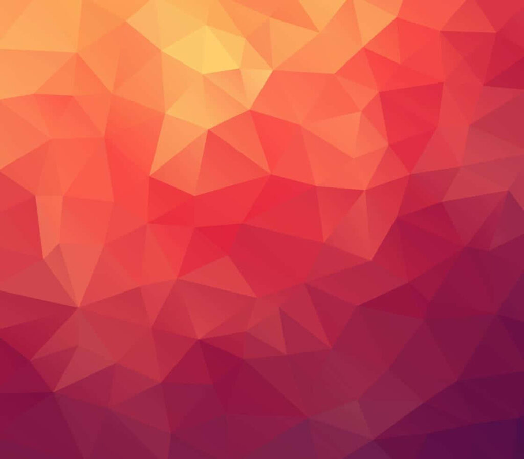 Vibrant Warm Gradient Polygon Wallpaper in Yellow, Orange & Red