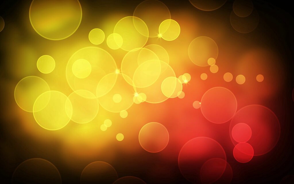 Dreamy Warm Gradient Wallpaper with Glowing Bokeh - 2560x1600
