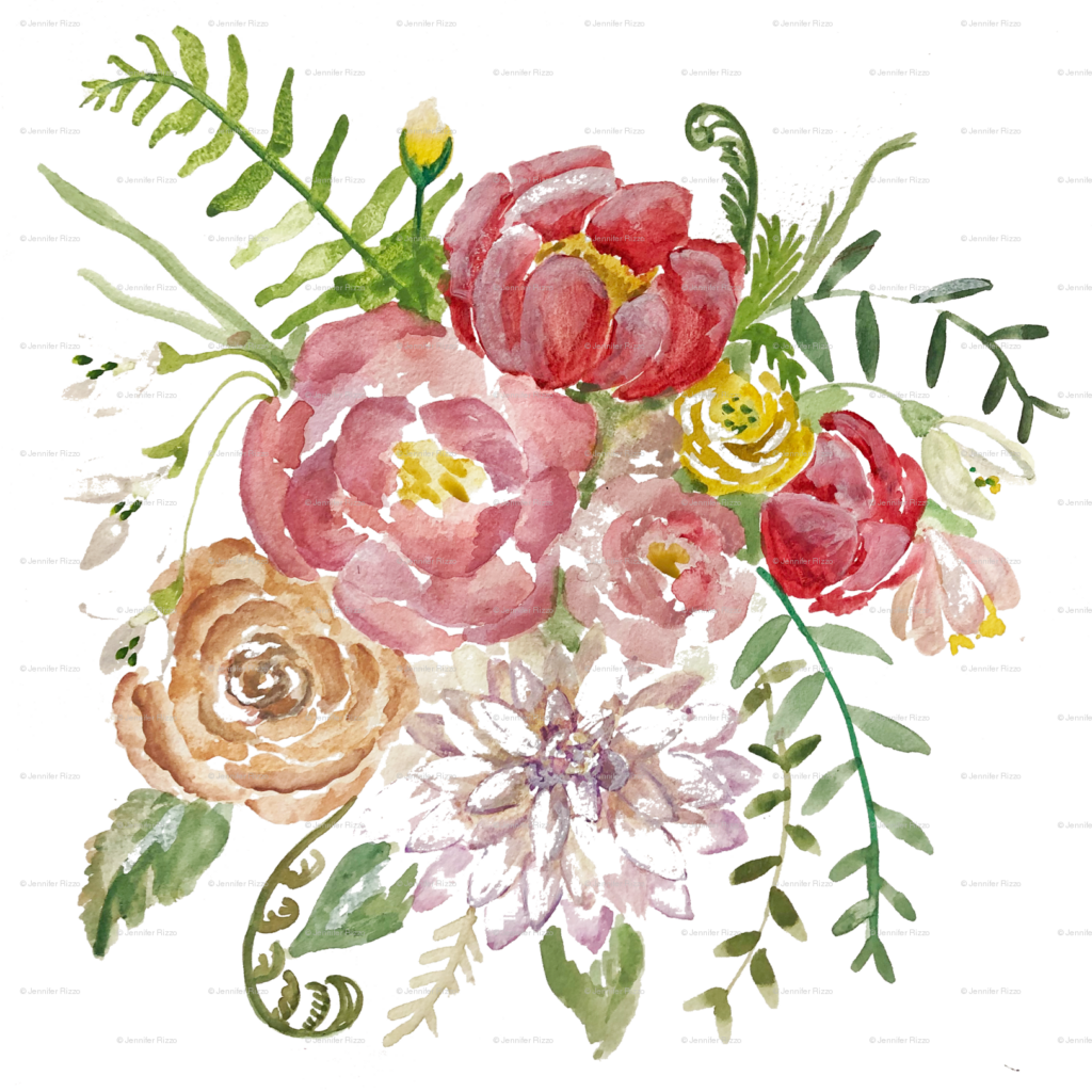 Vibrant Watercolor Floral Wallpaper - Artistic Background Design