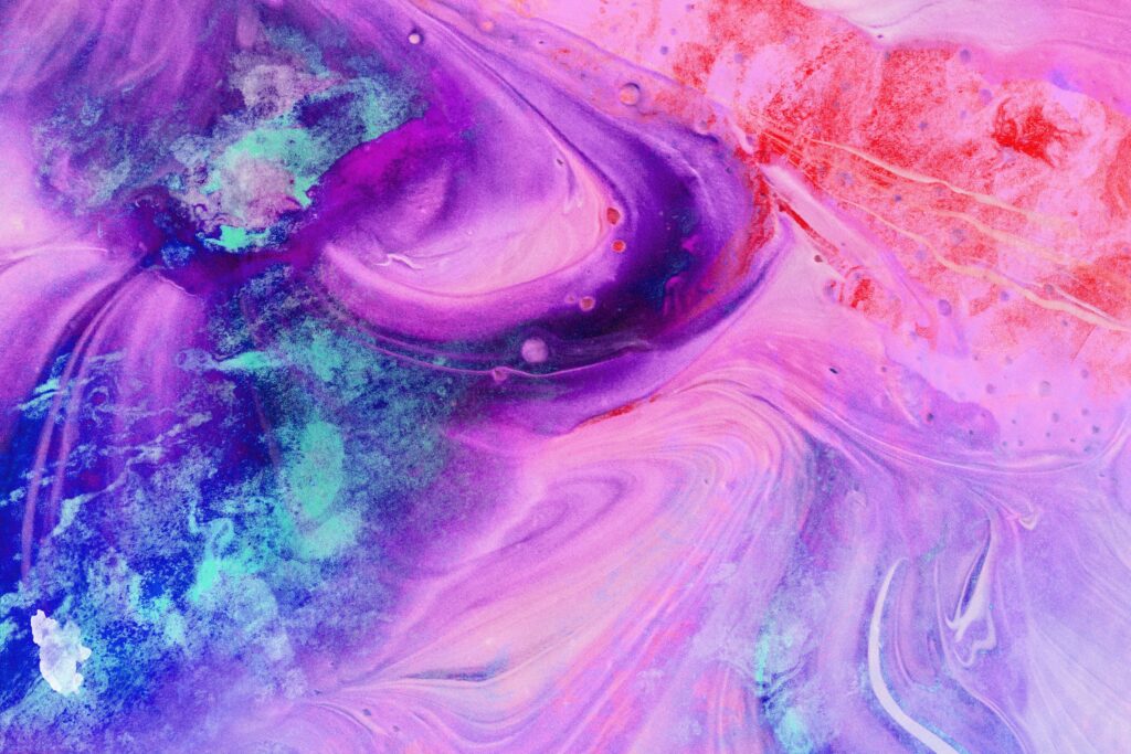 Vibrant 3500x2333 Watercolor Background in Purple, Pink, and Blue Wallpaper