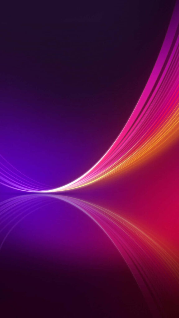 Vibrant Wave Gradient HD Phone Wallpaper - Abstract Curves Background