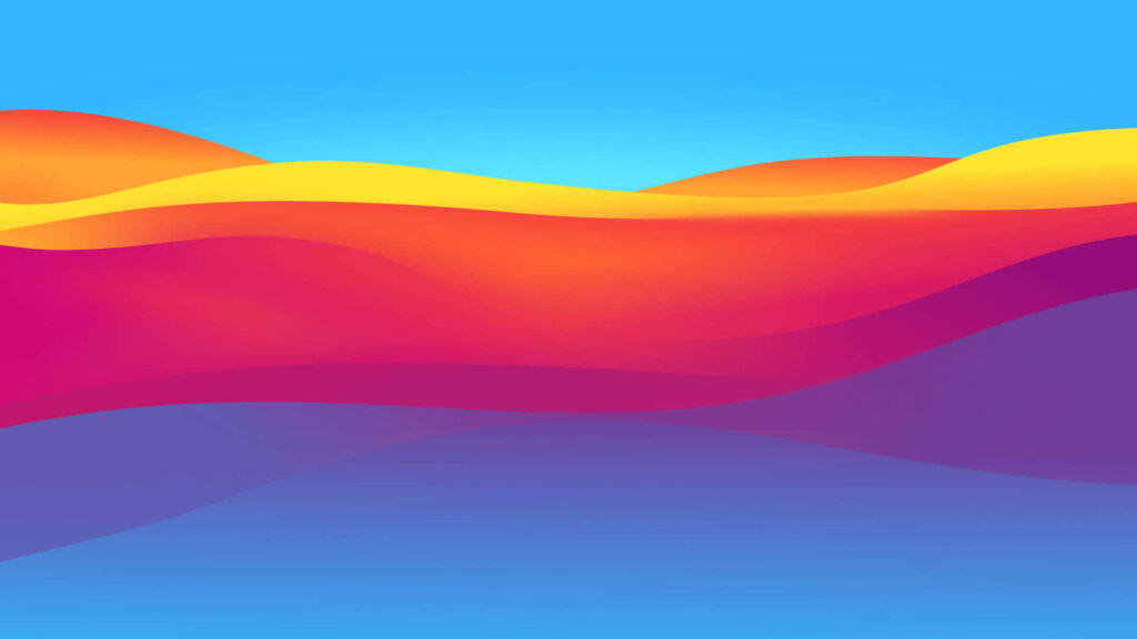 Vibrant Wavy Abstract Background - Warm Gradients for Digital Use Wallpaper