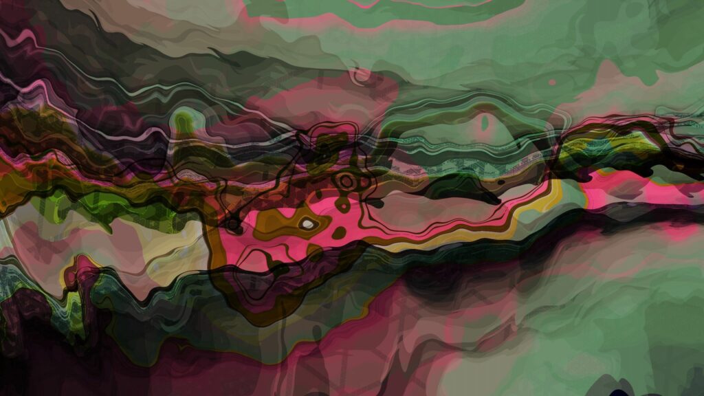 Vibrant Wavy Lines Abstract Wallpaper - 2560x1440 Background