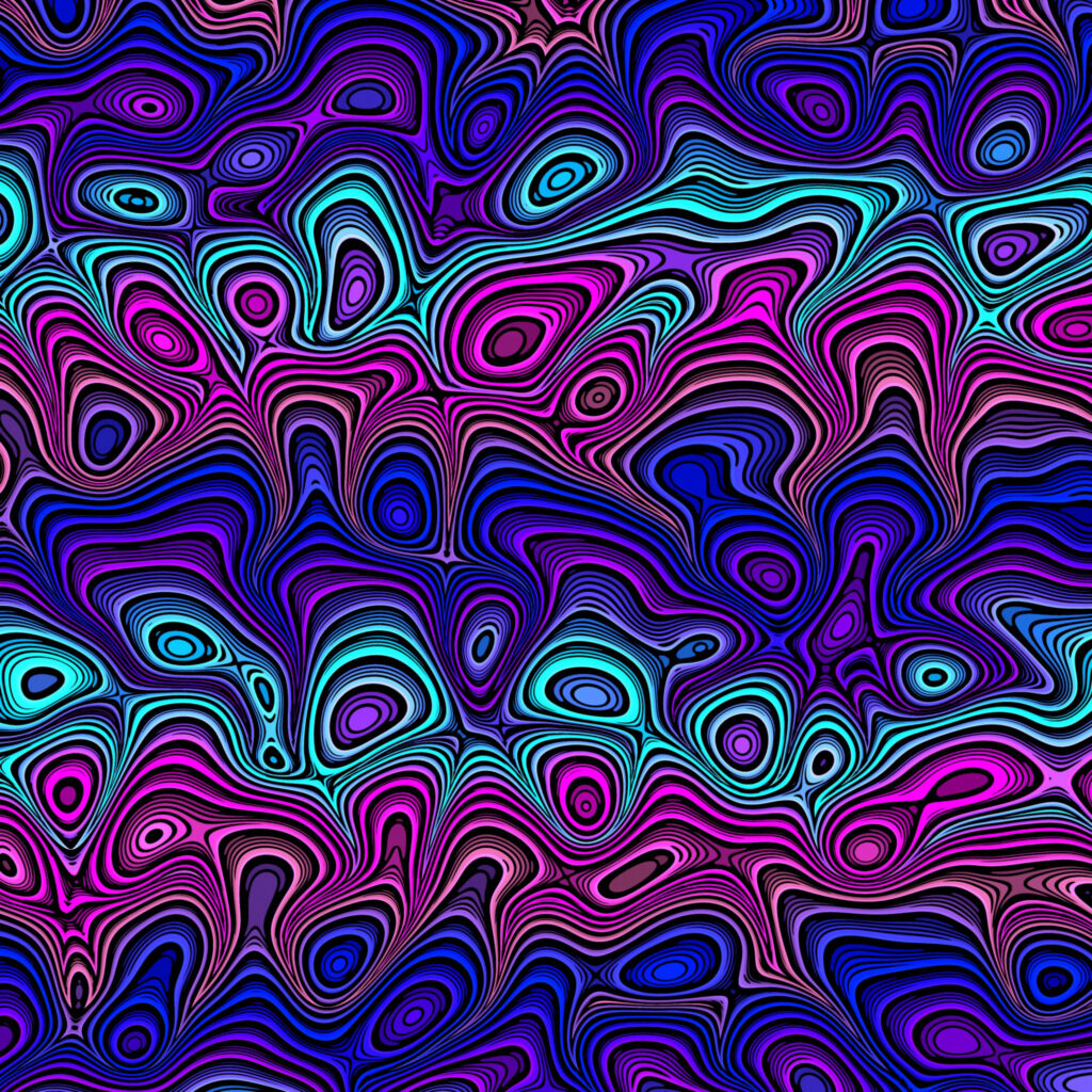 Vibrant 3000x3000 Wavy Pattern Wallpaper - Dynamic Background Design