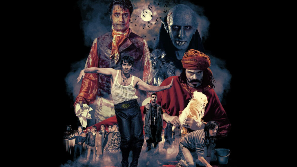 Vibrant What We Do in the Shadows Wallpaper: Gothic Humor & Supernatural