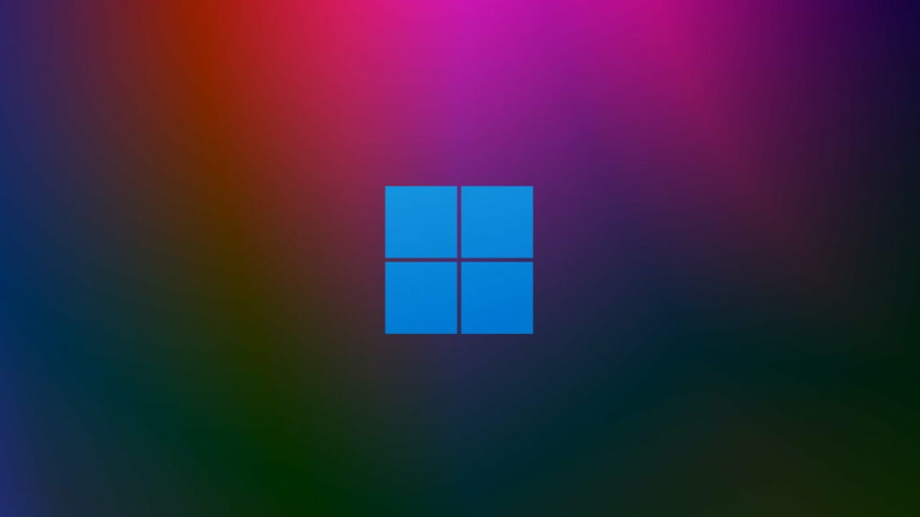 Colorful Windows 11 Logo Emerges from Vibrant Background: Captivating HD Wallpaper