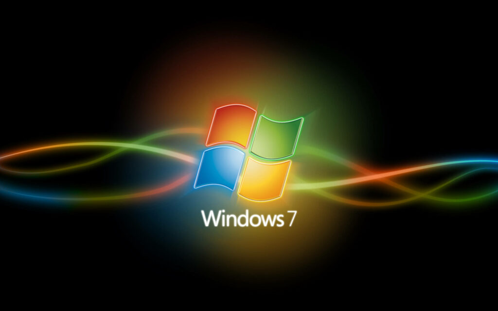 Glowing with Vibrant Windows: Embrace the Colorful Charm of Windows 7 on Your Desktop! Wallpaper