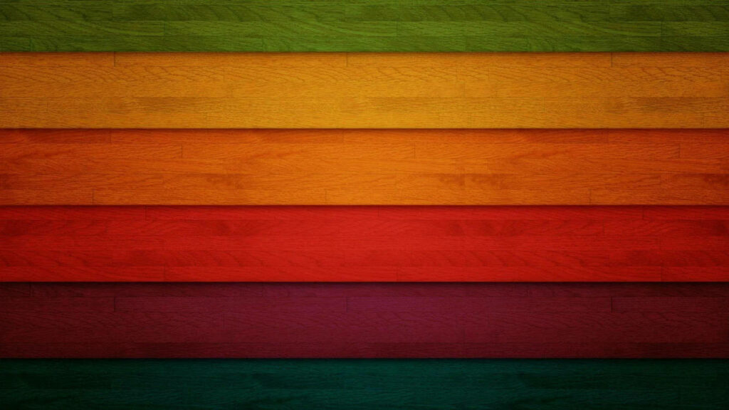 Vibrant Gradient Wooden Panels Wallpaper - Rich Colorful Background