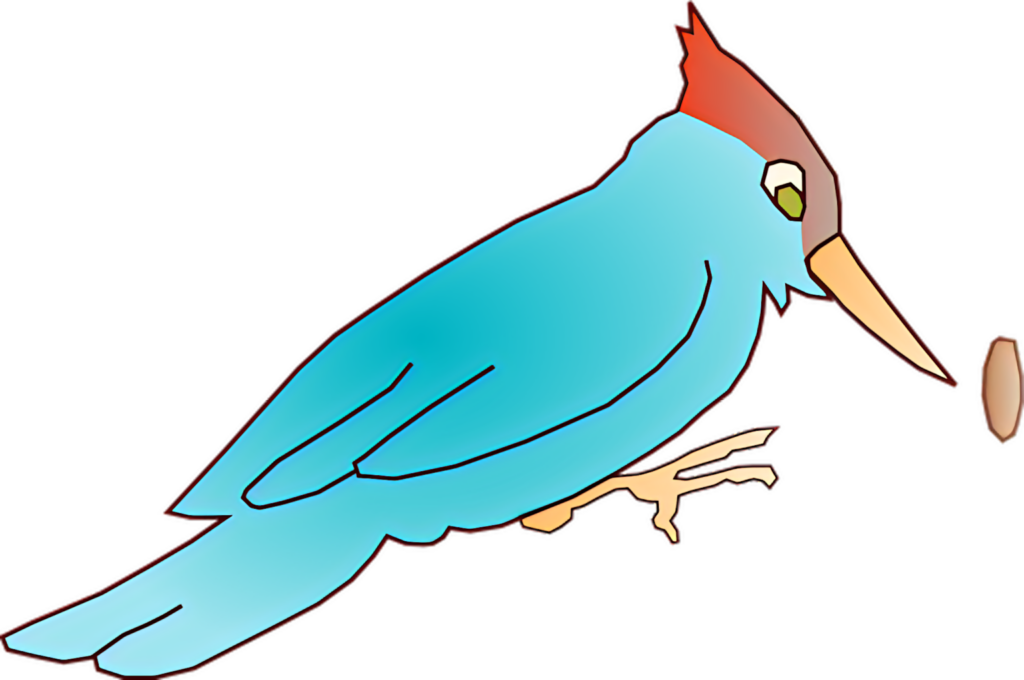 Colorful Woodpecker Wallpaper: Bright Blues & Reds for Your Display