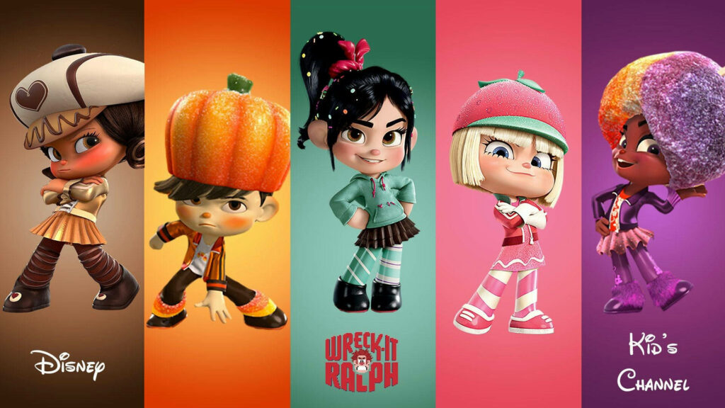 Vibrant Wreck-It Ralph Sugar Rush Racers Wallpaper Background