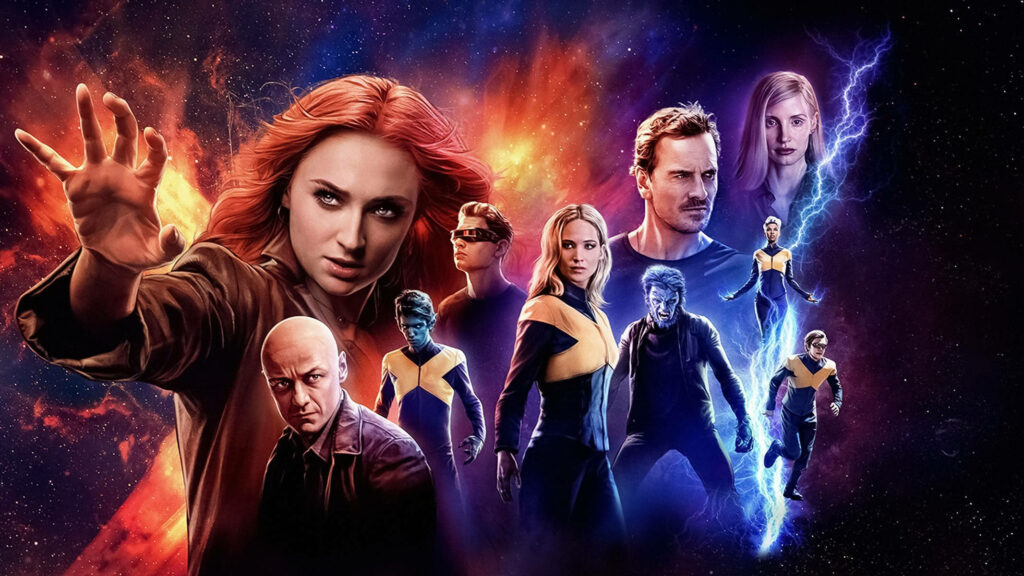 Dark Phoenix X-Men Wallpaper: Intense Cosmic Character Unity