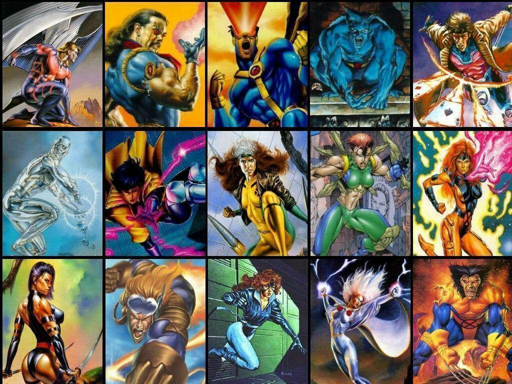 Vibrant X-Men Wallpaper: Iconic Characters in Dynamic Comic Art
