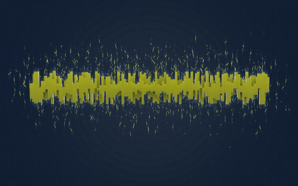 Vibrant Yellow Abstract Wallpaper on Dark Background - 1920x1200