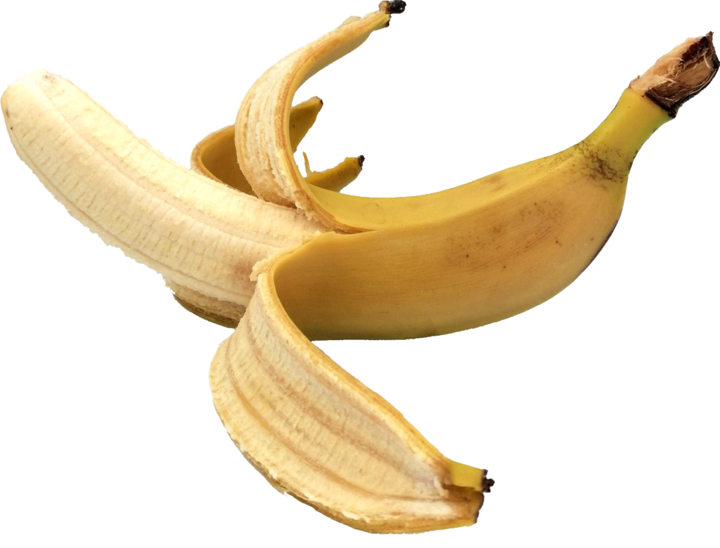 Vibrant Yellow Banana on Transparent Background for Creative Wallpapers