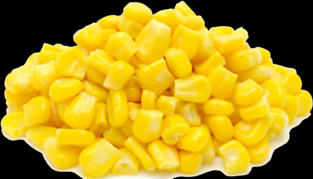Glossy Yellow Corn Kernels - Vibrant Wallpaper Background