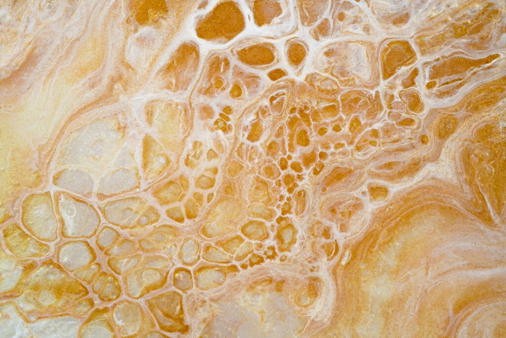 Vibrant Yellow Liquid Paint Abstract Wallpaper - High Res Background