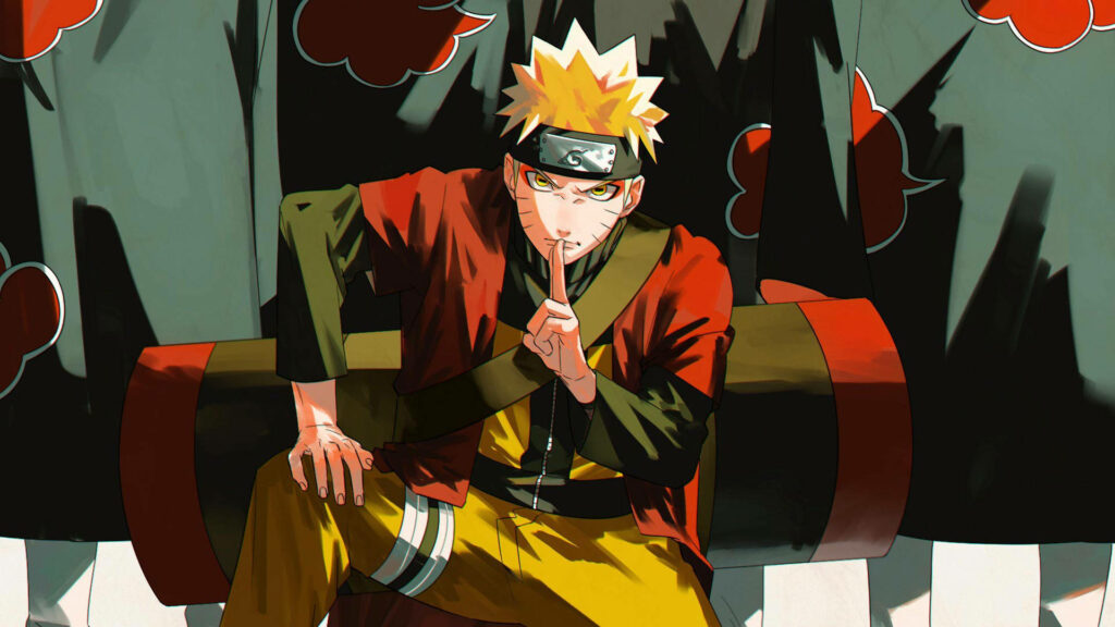 Sunny Naruto: A Vibrant 1920 X 1080 Yellow Naruto Background Image Wallpaper