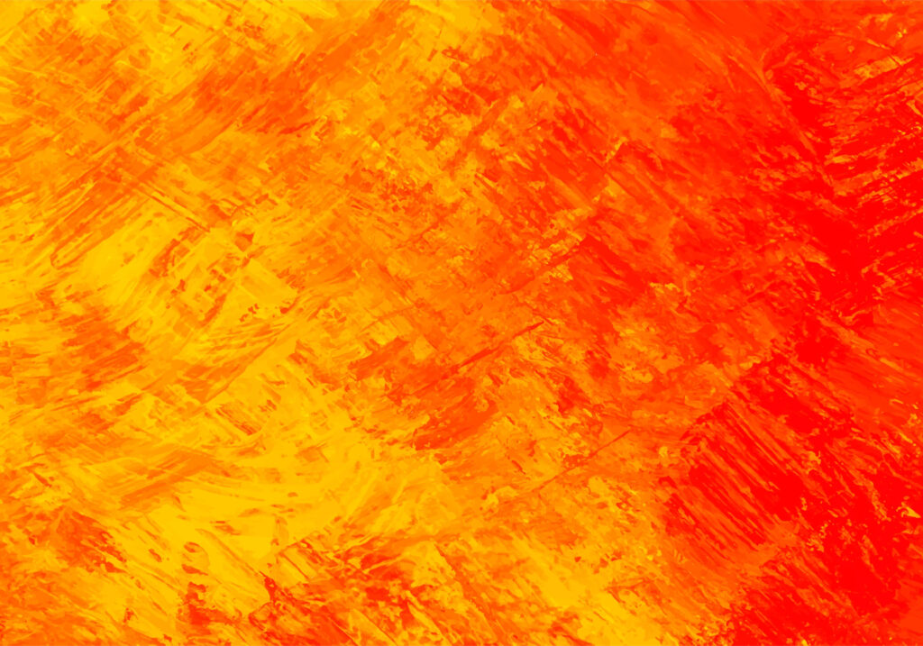 Vibrant Yellow & Orange Wallpaper: Bold Textured Painted Strokes