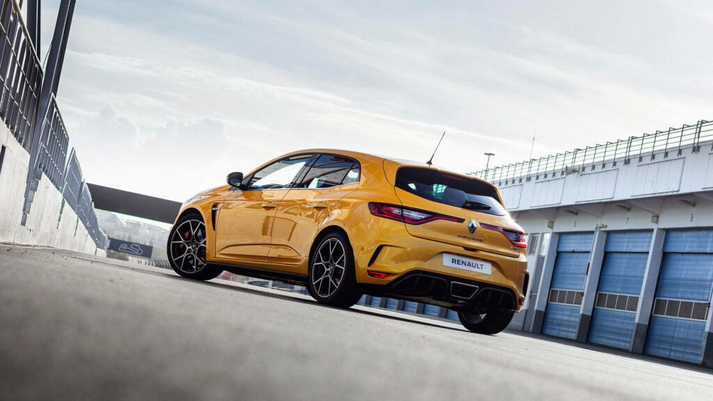 Vibrant Yellow Renault Megane R.S. Trophy Wallpaper Background