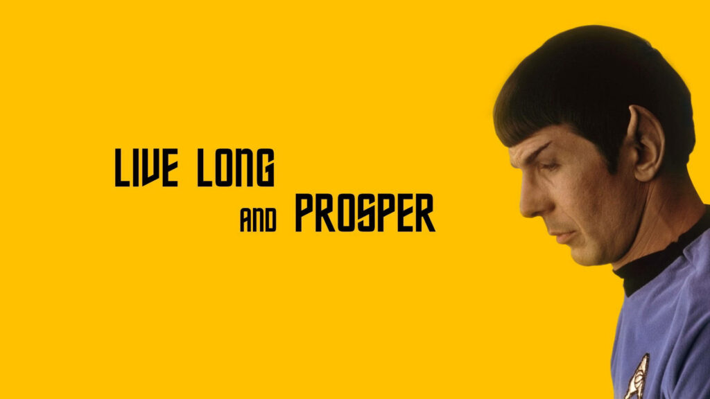 Vibrant Yellow Spock Wallpaper: Live Long and Prosper Design