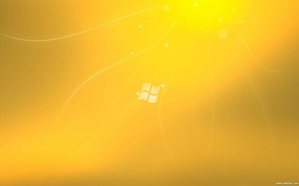 Vibrant Yellow Windows Logo Wallpaper - Sleek Minimalist Design