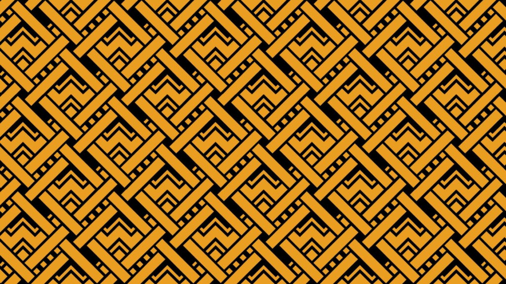 Vibrant Geometry: High-Definition Yellow and Black Wallpaper