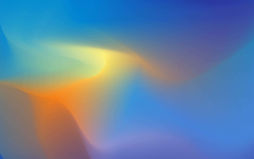 Serene Yellow & Blue Gradient Wallpaper - Calming Background Design