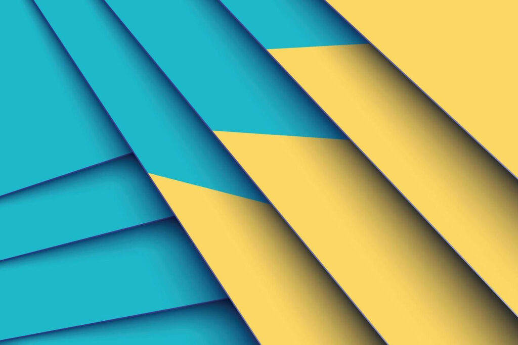 Vibrant Yellow and Blue Modern Wallpaper Background Design
