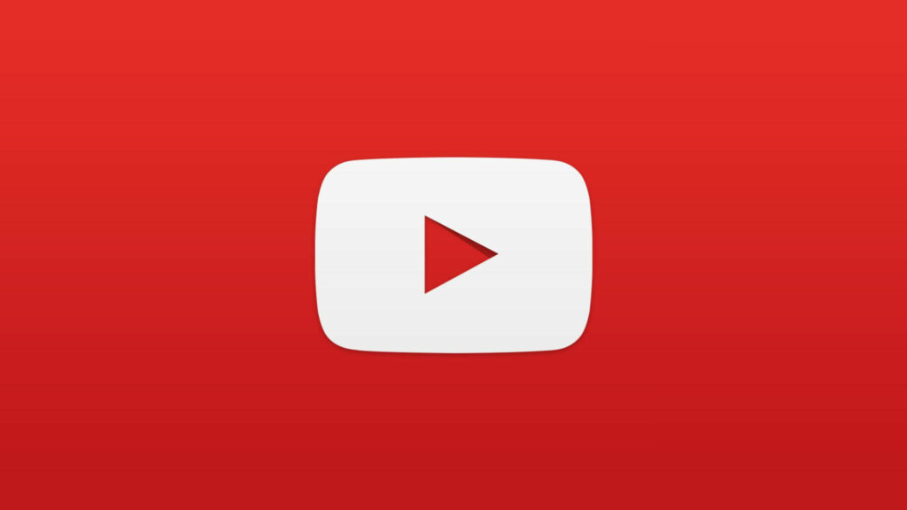 Vibrant YouTube Wallpaper - Bold Red Background & Iconic Logo