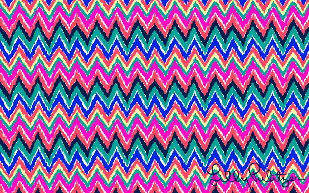 Vibrant Zig-Zag Desktop Wallpaper: Bright Colors for Your Screen