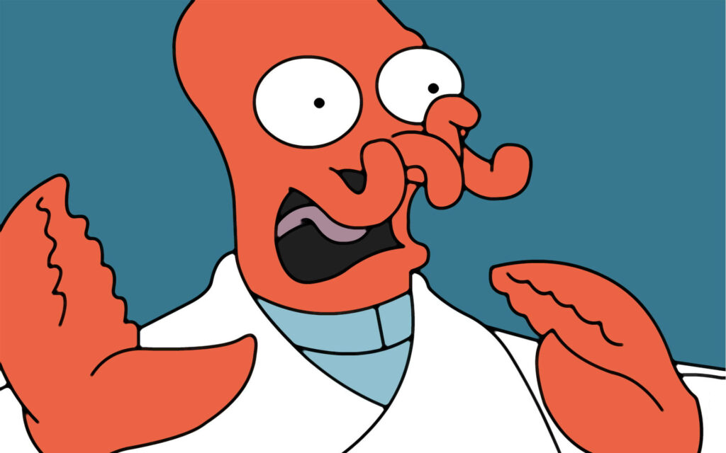 Vibrant Zoidberg Fan Art Wallpaper: Bold & Colorful Design