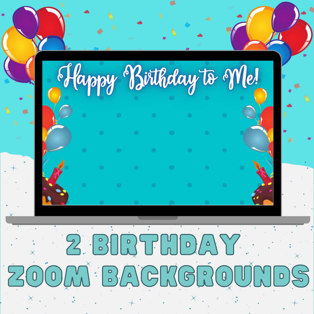 Vibrant Zoom Background for Fun Virtual Birthday Celebrations Wallpaper