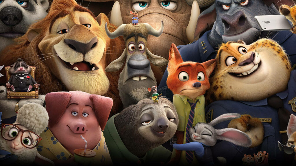 Vibrant Zootopia Wallpaper: Colorful Animal Characters for Your Background