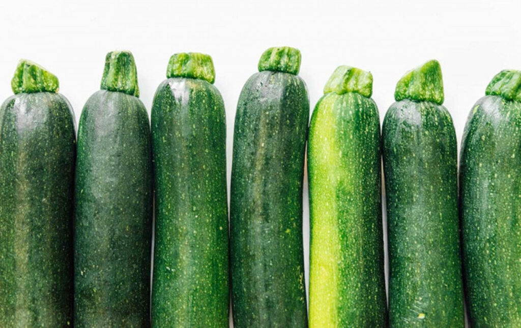 Vibrant Zucchini Dunja Wallpaper: Fresh Green Veggies Background