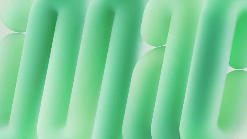 Vibrant iMac 2024 Wallpaper: Modern Green & Teal Abstract Design