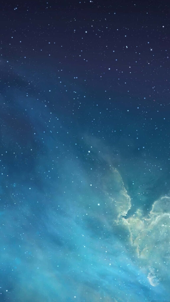 Night Starry Sky Blue Aesthetic Wallpaper