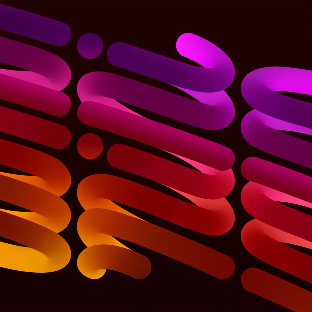 Vibrant Gradient Wallpaper for iPad Mini 7: Colorful Motion Design