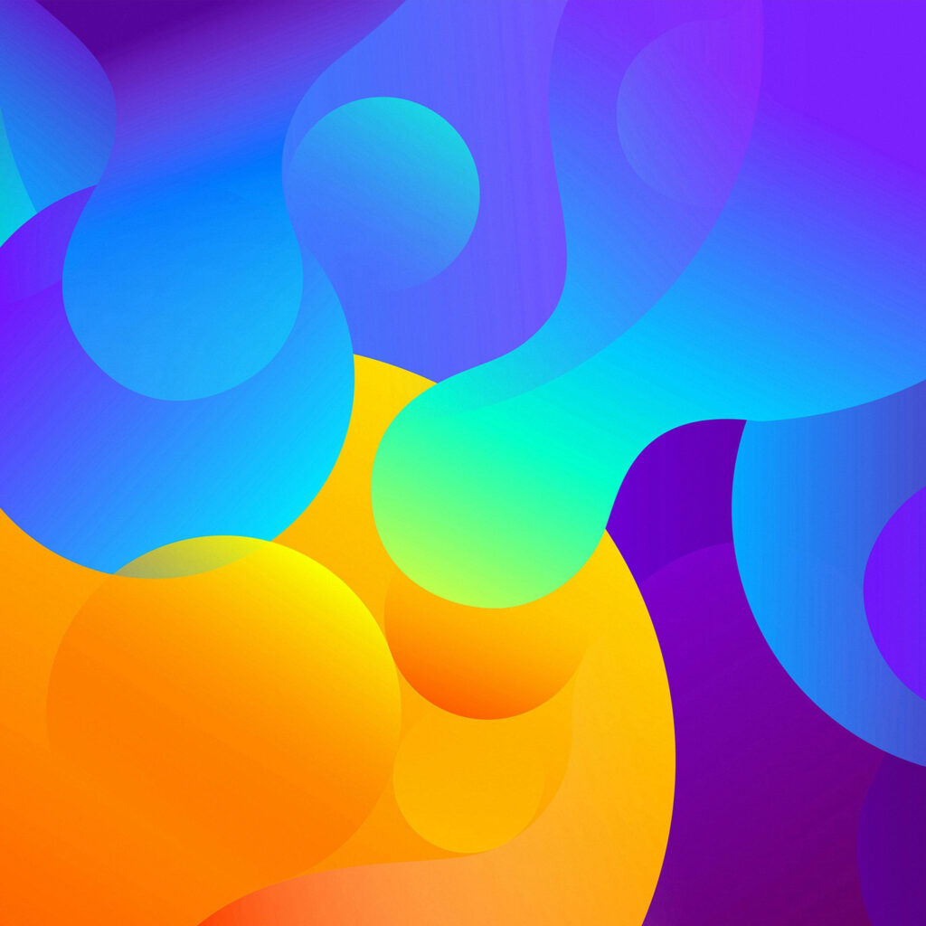 Colorful Shapes: Vibrant Abstract Art on Ipad Pro Wallpaper