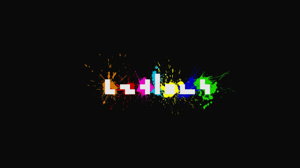 Colorful Tetris Blocks Splash onto a Black Canvas: Vibrant and Artistic Wallpaper