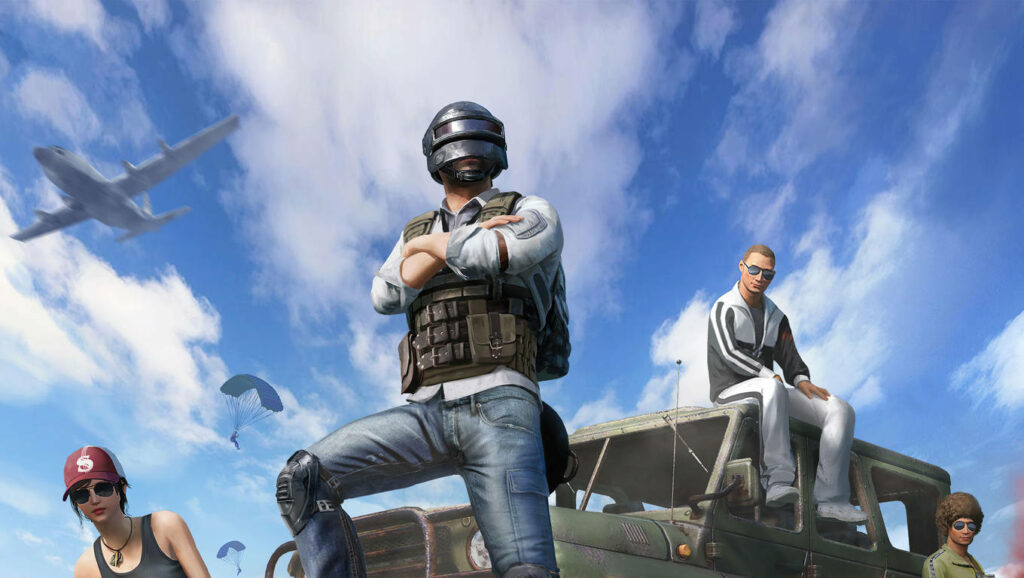 Vigilant Victor: Armored and Ready with Andy and Sara in Pubg Mobile Lite's Urban Landscape Wallpaper