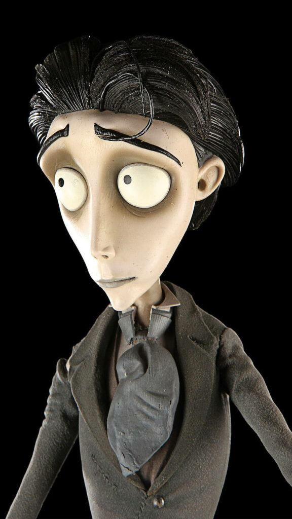 Victor Van Dort groom from Corpse Bride Tim Burton gothic stop-motion animation wallpaper background