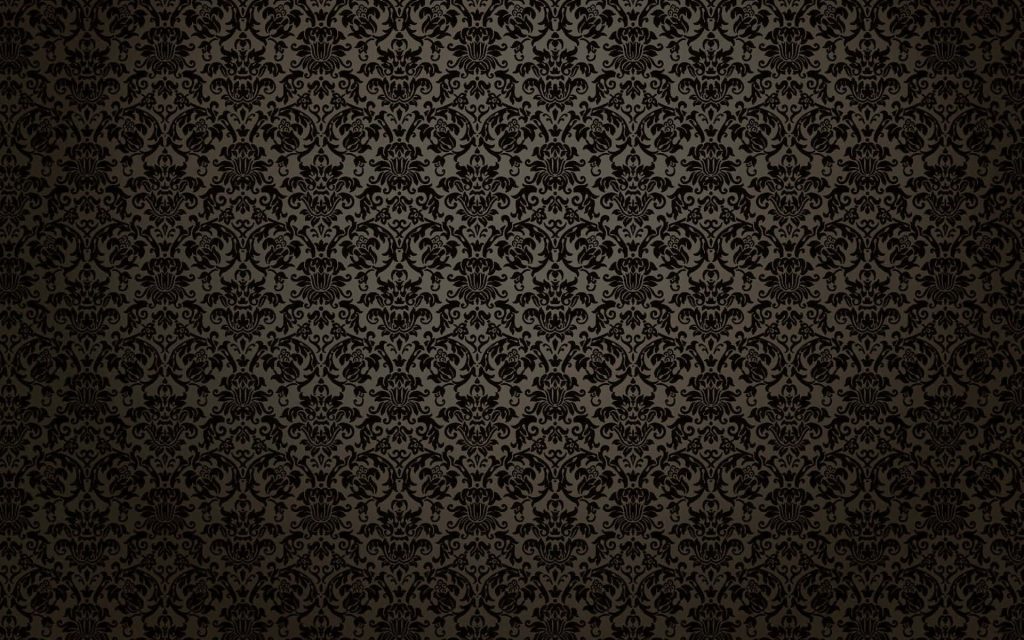 Elegant Victorian wallpaper dark brown damask floral pattern luxurious classic background