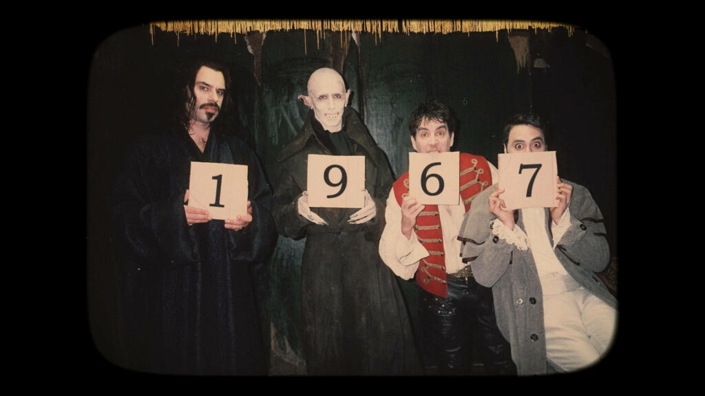 Vintage 1967 Wallpaper of What We Do In The Shadows Characters