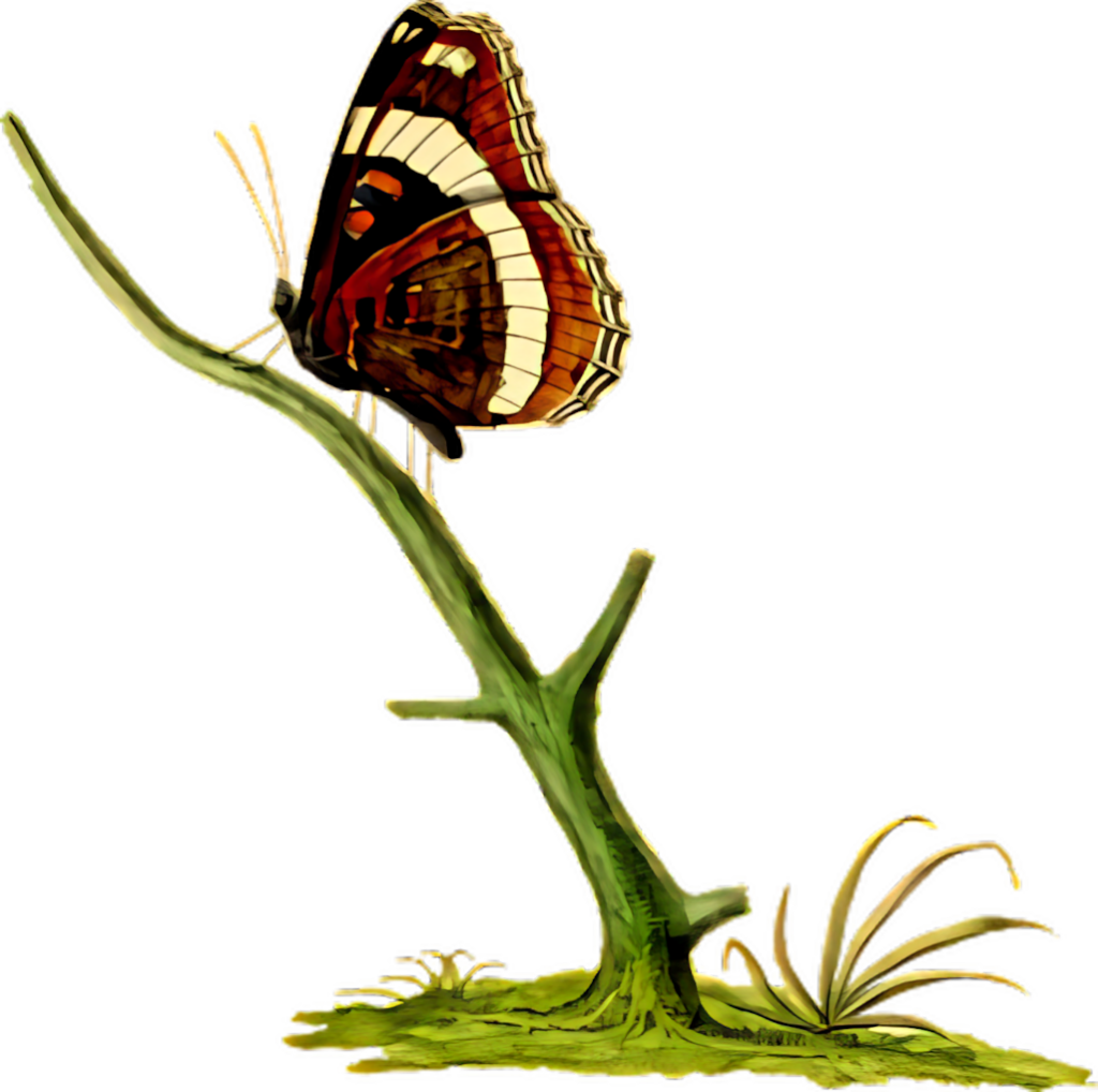 Elegant Vintage Butterfly Wallpaper – Intricate Design & Vivid Colors