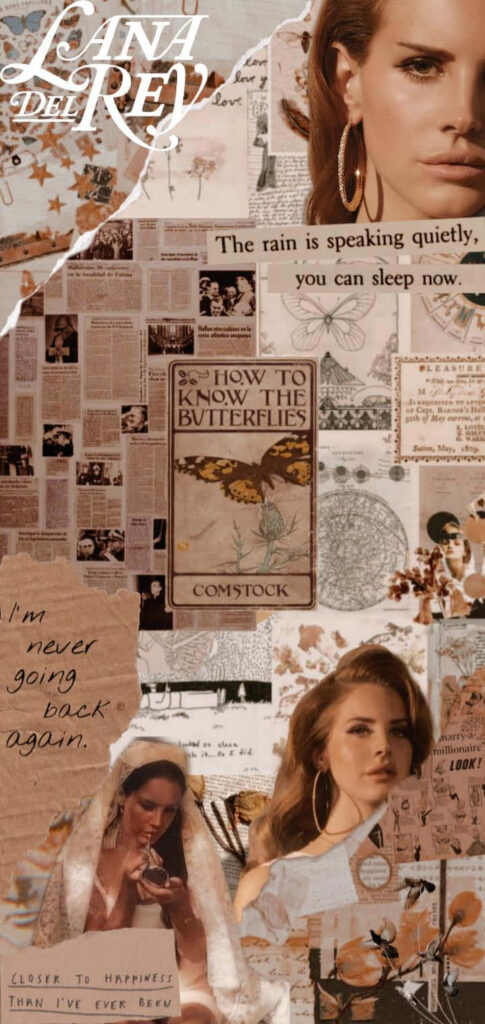 Vintage Collage Wallpaper: Lana Del Rey Aesthetic & Dreamy Vibes