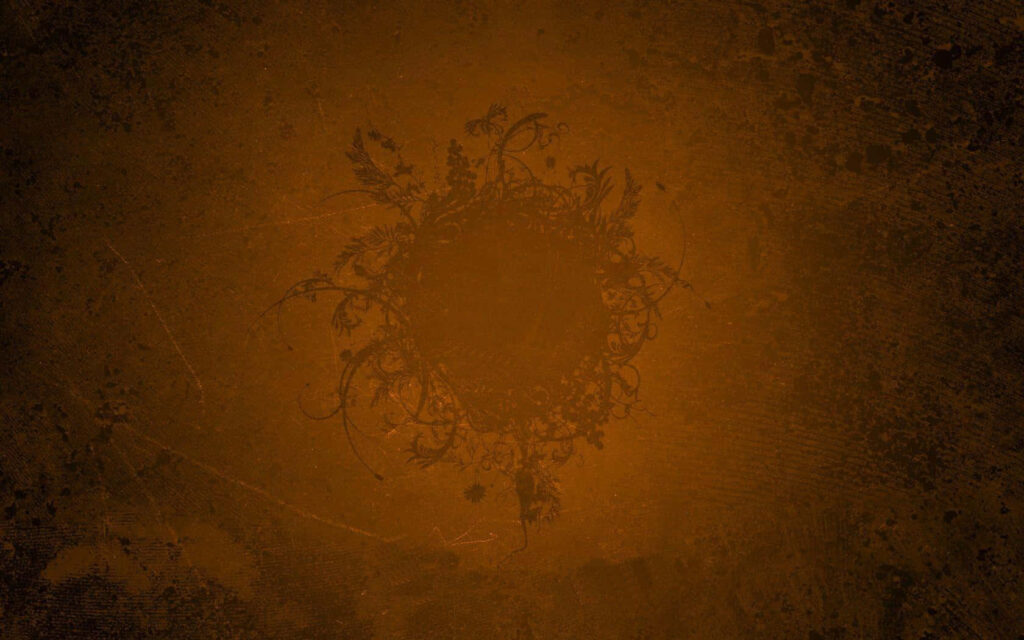 Vintage Floral Textured Bronze Wallpaper Background Design