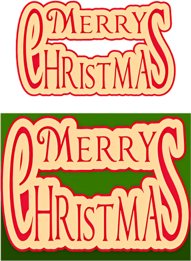 Vintage Merry Christmas Wallpaper: Bold Decor on Festive Background