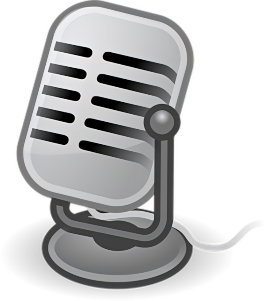 Vintage Microphone Wallpaper: Sleek Silver-Gray Design for Music Lovers