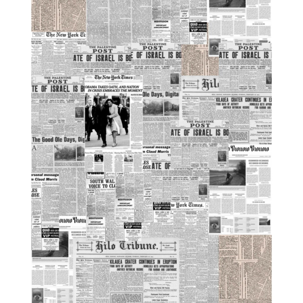 Vintage Newspaper Aesthetic Wallpaper: Retro Journalistic Background